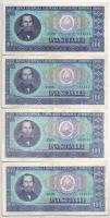 Románia 1966. 100L (7x) T:F szép papír  Romania 1966. 100 Lei (7x) C:F fine paper