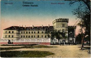 Temesvár, Timisoara; Hunyadi várkastély. Vasúti levelezőlapárusítás 55. sz. 1918. / Cetatea Huniadi / castle (EK)