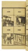 Lu Ban Jing: Építészeti kézikönyv 1-4. cca 19. sz., 4 darab fűzött könyv, kínai nyelven