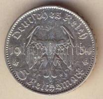 Német 3. Birodalom 1934D 5M Ag "Garnisonkirche" T:2/3