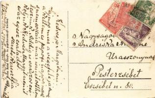 Mátészalka, Vasút utca, autó, Weisz Antal könyvnyomdája, üzlete és saját kiadása (fa)