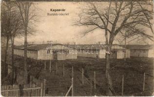 1926 Kaposvár, Barakk részlet. Szabó Lipót kiadása (kopott sarkak / worn corners)