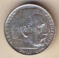 Német 3. Birodalom 1935F 5M Ag "Hindenburg" T:2-