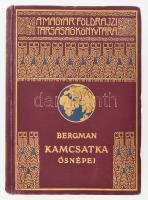 [Bergman, Sten (1895-1975)] Sten Bergman: Kamcsatka ősnépei, vadállatai és tűzhányói között. Fordította: Dr. Cholnoky Béla. A Magyar Földrajzi Társaság Könyvtára. Bp., é.n., Lampel R. (Wodianer F. és Fiai) Rt., 272 p.+23 t. Fekete-fehér fotókkal, és egy térképpel. Kiadói dúsan aranyozott egészvászon sorozatkötésben, kopott borítóval.