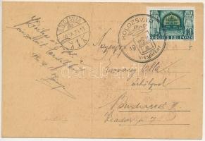 1940 Nagysomkút, Somcuta Mare; Római katolikus templom, "Nagysomkút visszatért!" bevonulás...