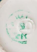 Városképes váza, jelzett, kopással, m: 35 cm