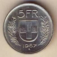 Svájc 1967. 5Fr Ag T:1/2