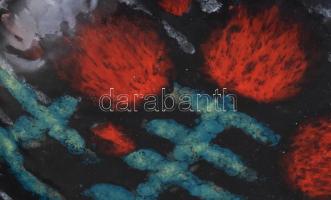 Bodrogkeresztúri dísztál, jelzett, hibátlan, d: 27,5 cm