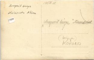 1928 Korond, Corund; Aragonit bánya / aragonite mine. photo