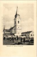 Belényes, Beius; Református templom. Wagner Vilmos fényképész kiadása / Calvinist church