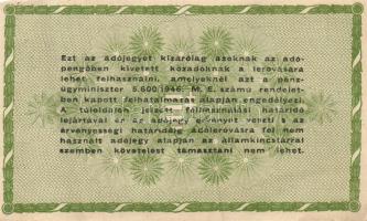 1946. 50.000AP sorozat és sorszám nélkül T:I-