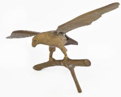 Bronz turul figura, h: 44 cm, m: 26,5 cm