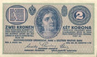 1914. 2K vastag "C" T:II- alul kis berepedés