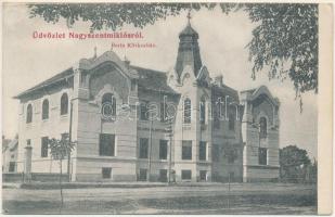 Nagyszentmiklós, Sannicolau Mare; Berta kórház. Kuharik fényképész felvétele / hospital (ragasztónyom / glue marks)