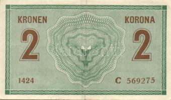 1914. 2K vastag "C" T:II- alul kis berepedés