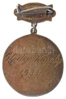 1933. "Magyar Országos Dalosszövetség - 1867" jelzetlen Ag jelvény, hátoldalán "Glódy...