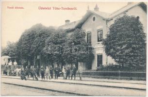 Tőketerebes, Trebisov; vasútállomás / railway station (EK)