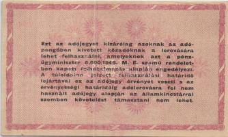 1946. 1.000.000AP főtípus, hátlapi "amelyeknek" szöveggel! T:I-