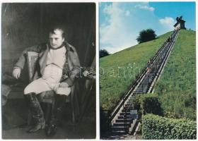 WATERLOO - 4 db MODERN város képeslap + 1 Napoleon / 4 MODERN town-view postcards + 1 Napoleon