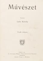 1911 Művészet. X. évfolyam. Szerk.: Lyka Károly.Bp., Singer és Wolfner,(Hornyánszky Viktor-ny.) Gazdag képanyaggal illusztrált. Átkötött félbőr-kötésben, egy oldal (157/158.) és egy tábla (Csók István: Séta) hiányzik, kopott borítóval, a borítón papírborítás kissé elvált, néhány foltos lappal, kissé dohos.