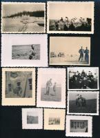 Magyar királyi katonai fotók vegyes méretben, 11 db