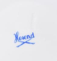 Herendi zöld rózsa mintás porcelán teás készlet. Kézzel festett, jelzett, minimális kopással, rózsán...