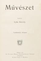 1913 Művészet. XII. évf. Szerk.: Lyka Károly. Bp., Singer és Wolfner,(Hornyánszky Viktor-ny.) Gazdag képanyaggal illusztrált. Kiadói egészvászon-kötés, az elülső szennylap sérült, a címlapon papírnyomok, a Körösfői Kriesch Aladár litográfia hiányzik.