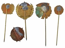 5db-os "Vörös Meteor" sport kitűző és jelvény tétel T:XF