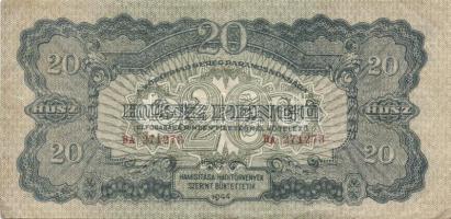 1944. 20P "V. H." egyvonalas számok! T:II