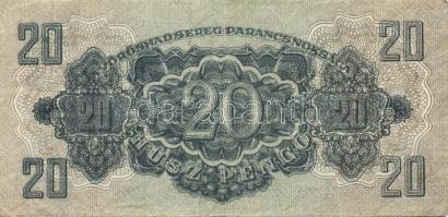 1944. 20P "V. H." egyvonalas számok! T:II