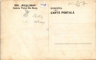 Gurabárza, Barza, Gura-Barza (Brád) (?); Soc. "Mica", Galeria Victor / bánya a Viktor tárn...