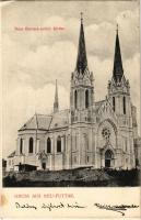 1908 Futak, Futtak, Futog; Neu-Futtak, Neue Römisch-kathol. Kirche / Újfutaki római katolikus templom / Catholic church (EK)