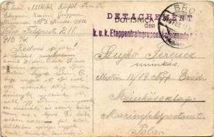 1916 Bród, Nagyrév, Slavonski Brod, Brod na Savi; Postanski ured / Neue Postgebäude / Posta / post o...