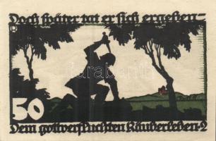 Német Birodalom / Weimari Köztársaság / Vechta 1922. 25Pf (2x) + 50Pf (2x) + 75Pf (2x) 6 klf db, tel...