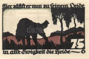 Német Birodalom / Weimari Köztársaság / Vechta 1922. 25Pf (2x) + 50Pf (2x) + 75Pf (2x) 6 klf db, tel...