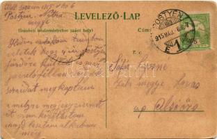 1915 Pöstyén, Piestany; Park Villa, Cs. és Kir. katonai kórház, Munkáslak. Gipsz H. kiadása / villa,...