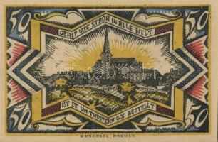 Német Birodalom / Weimari Köztársaság / Twistringen 1921. 25Pf + 50Pf + 75Pf 3 klf db, teljes sor T:...