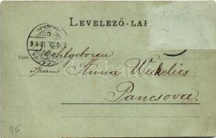 1900 Orsova, Korona kápolna este. Raichl Sándor junior kiadása / Kronkapelle / chapel at night (Rb)