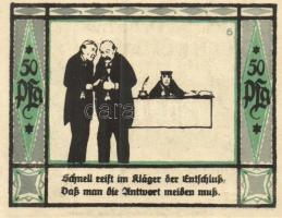 Német Birodalom / Weimari Köztársaság / Mülsen 1921. 50Pf (8x) 8 klf db, teljes sor T:I