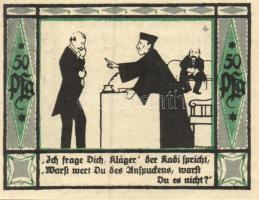 Német Birodalom / Weimari Köztársaság / Mülsen 1921. 50Pf (8x) 8 klf db, teljes sor T:I