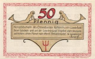 Német Birodalom / Weimari Köztársaság / Kellenhusen DN 25Pf + 50Pf + 75Pf + 100Pf 4 klf db, teljes s...