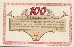 Német Birodalom / Weimari Köztársaság / Kellenhusen DN 25Pf + 50Pf + 75Pf + 100Pf 4 klf db, teljes s...