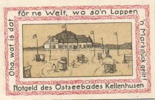 Német Birodalom / Weimari Köztársaság / Kellenhusen DN 25Pf + 50Pf + 75Pf + 100Pf 4 klf db, teljes s...