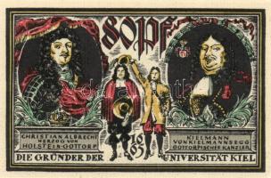 Német Birodalom / Weimari Köztársaság / Kiel 1921. 70Pf (2x) + 80Pf (2x) + 90Pf (2x) 6 klf db, telje...