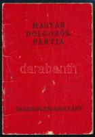 1956 MDP tagjelölti igazolvány