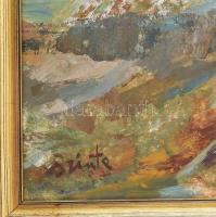 Szinte Gábor (1928-2012): Kora tavasz. Olaj, farost. 60x80 cm