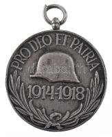 1929. "Magyar Háborús emlékérem kardokkal, sisakkal" ezüstözött, jelzett bronz kitüntetés mellszalag nélkül T:AU Hungary 1929. "Hungarian Commemorative War Medal with swords and a helmet" silver-plated, hallmarked bronze decoration without ribbon C:AU NMK 418.