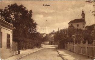 Wien, Vienna, Bécs XXIII. Rodaun, street view, church (EK)