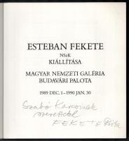 Esteban Fekete színes fametszetei. Colour woodcuts. Kiállítási katalógus. A művész, Esteban Fekete (...