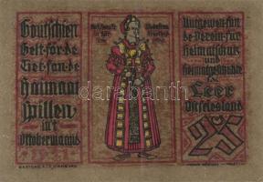 Német Birodalom / Weimari Köztársaság / Leer 1921. 25pf + 50Pf (2x) + 75Pf (2x) + 1M össz. 6 klf db,...